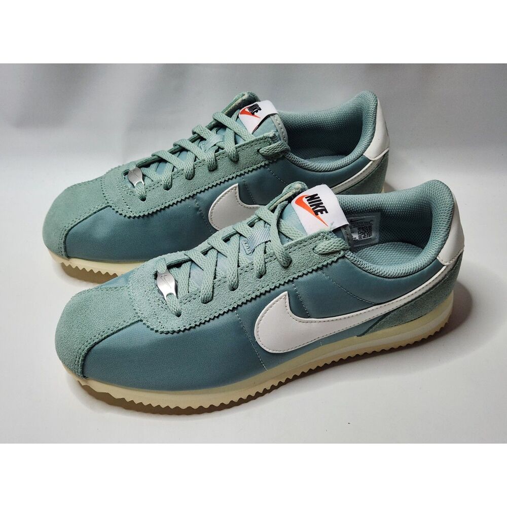 Nike Cortez Youth 6Y Lace‑Up Sneakers Green Cream